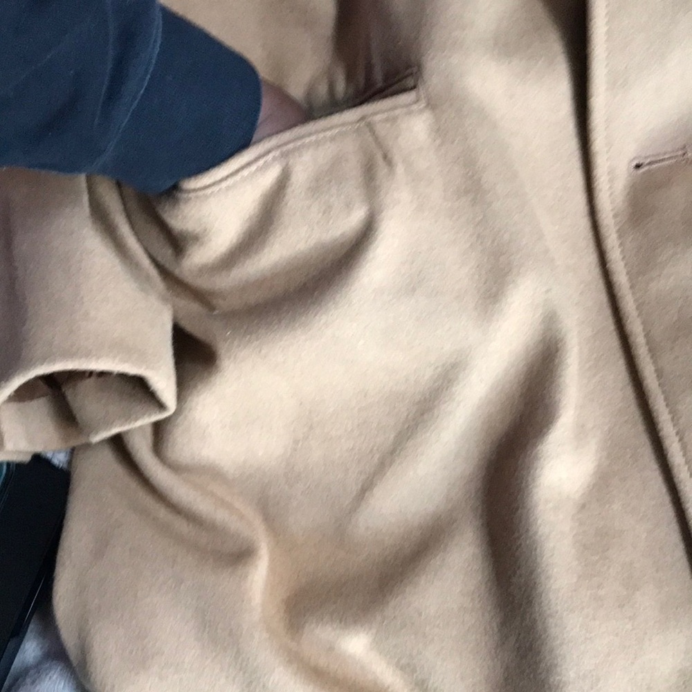 Tan Wool Coat - Picture 6 of 7